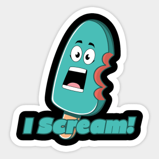 I Scream - Funny Ice Cream Sticker